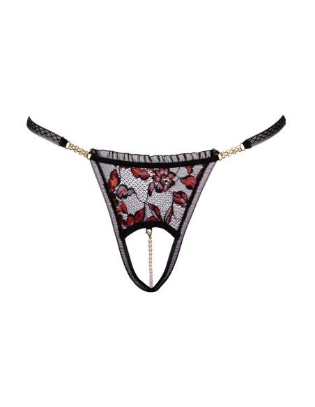 String dentelle ouvert bicolore - Cottelli LINGERIE
